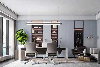 金华轻奢风格-书房