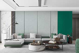 金华轻奢风格-客厅