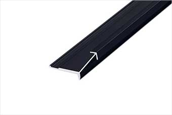 金华航空纤维墙咔铝合金阳角线(哑黑氧化)