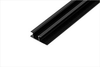 金华航空纤维墙咔铝合金带灯中条（哑黑氧化）